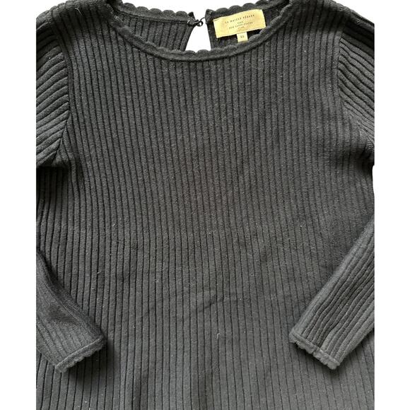 Sezane Luxe Merino Wool Blend Ribbed Janice Mini Dress Black Size XS - Picture 10 of 11